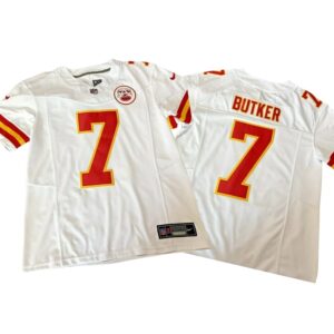 Harrison Butker #7 Vapor FUSE Jersey White Elite Quality Chiefs