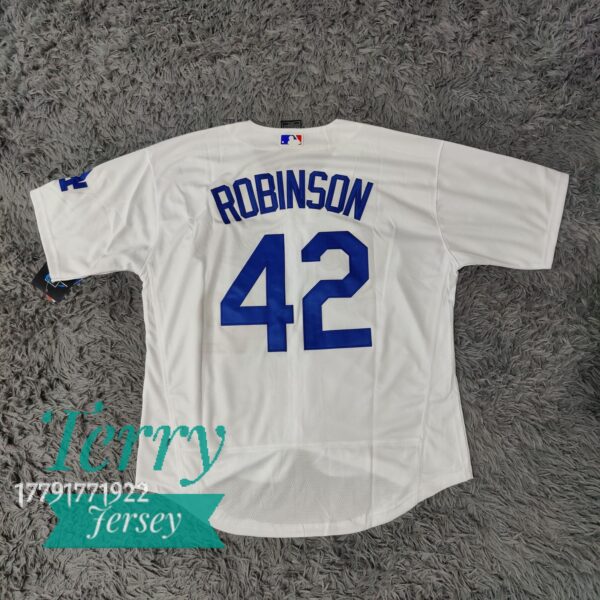 Jackie Robinson 42 Los Angeles Dodgers White Home Stitched Jersey