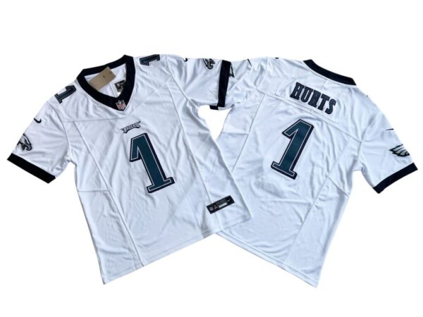 Jalen Hurts 1 Philadelphia Eagles Vapor F.U.S.E. Limited Jersey – White