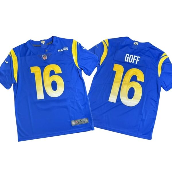 Jared Goff #16 Vapor Limited Jersey Blue Fully Stitched Los Angeles Rams