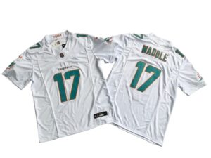 Jaylen Waddle Miami Dolphins Vapor Limited Jersey – White