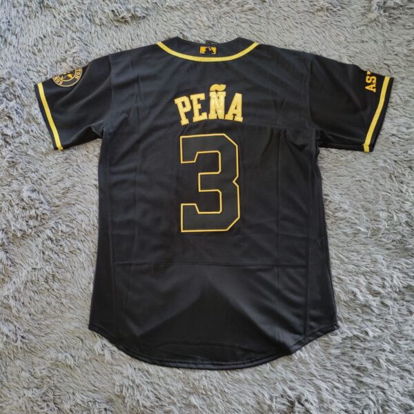 Jeremy Pena Houston Astros Black Golden Alternate Stitched Jersey