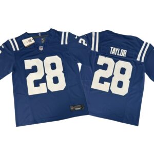 Jonathan Taylor #28 Vapor FUSE Jersey Blue Elite Quality Colts