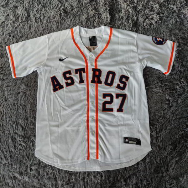 Jose Altuve Houston Astros Home Player Name Stitched Jersey - White