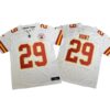 Kareem Hunt #29 Vapor FUSE Jersey White Elite Quality Kansas City Chiefs