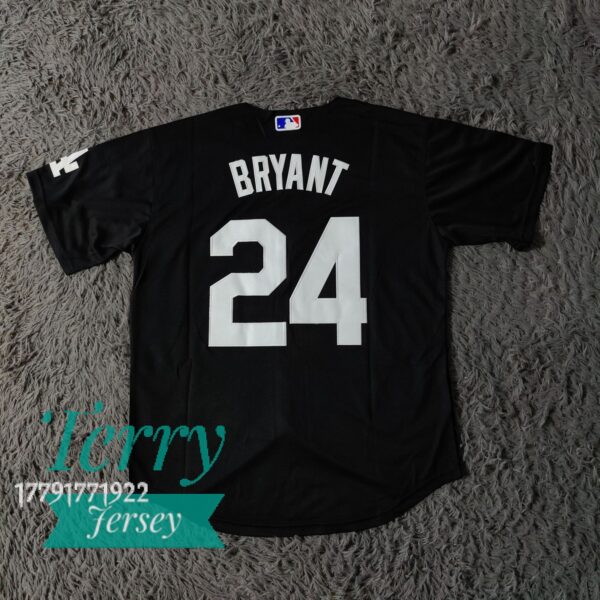 Kobe Bryant Black Dodgers Jersey back