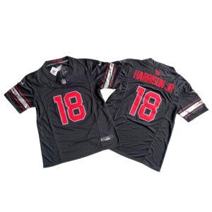 Men's Arizona Cardinals Marvin Harrison Jr Black Vapor F.U.S.E. Stitched Jersey