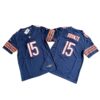 Men's Chicago Bears 15# Rome Odunze Vapor F.U.S.E. Stitched Jersey navy