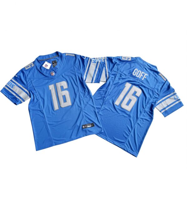 Men's Detroit Lions 16# Jared Goff Vapor F.U.S.E. Stitched Jersey