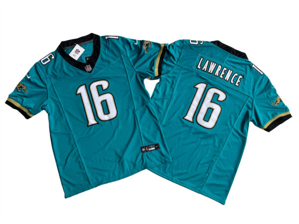 Men's Jacksonville Jaguars Trevor Lawrence Nike Teal Prowler Throwback Vapor F.U.S.E. Limited Jersey