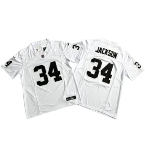 Men's Las Vegas Raiders 34# Bo Jackson Vapor F.U.S.E. Stitched Jersey