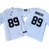 Men's Las Vegas Raiders 89# Brock Bowers Nike White Vapor F.U.S.E. Limited Jersey