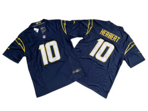 Men's Los Angeles Chargers Justin Herbert Nike Navy Vapor F.U.S.E. Limited Jersey