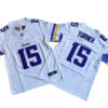 Men's Minnesota Vikings 15# Dallas Turner Nike Vapor F.U.S.E. Limited Jersey