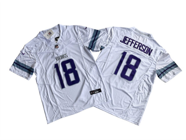 Men's Minnesota Vikings Justin Jefferson Nike White Alternate Vapor F.U.S.E. Limited Jersey