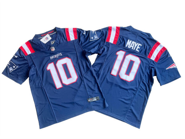 Men's New England Patriots 10# Mac Jones Nike Vapor F.U.S.E. Limited Jersey