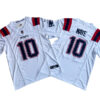 Men's New England Patriots 10# Mac Jones White Nike Vapor F.U.S.E. Limited Jersey