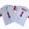 Men's New York Giants 1# Malik Nabers Nike White Vapor F.U.S.E. Limited Jersey