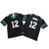 Men's New York Jets 12# Joe Namath Black Vapor F.U.S.E. Stitched Jersey