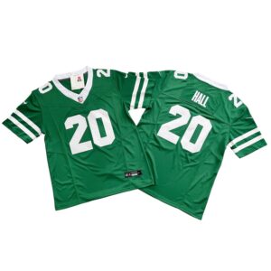 Men's New York Jets 20# Breece Hall Green Vapor F.U.S.E. Stitched Jersey