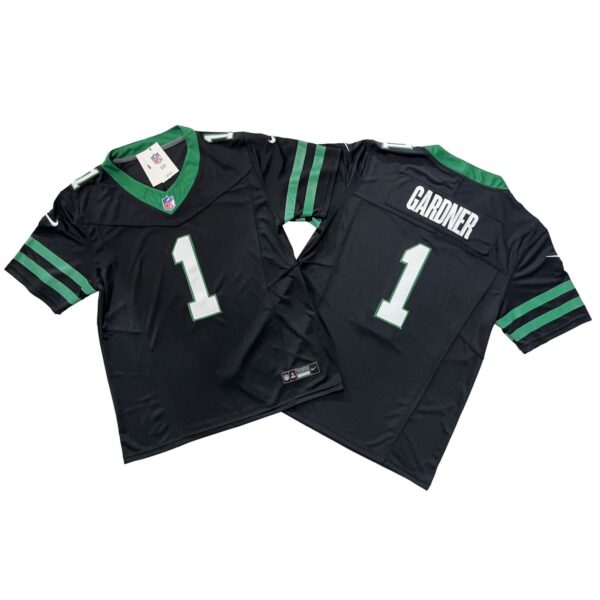 Men's New York Jets Ahmad Sauce Gardner Nike Black Vapor F.U.S.E. Limited Jersey