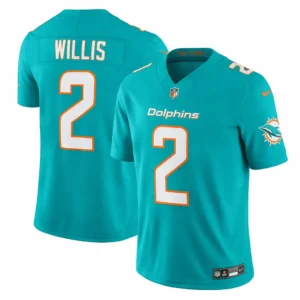 Miami Dolphins Malik Willis Aqua Jersey
