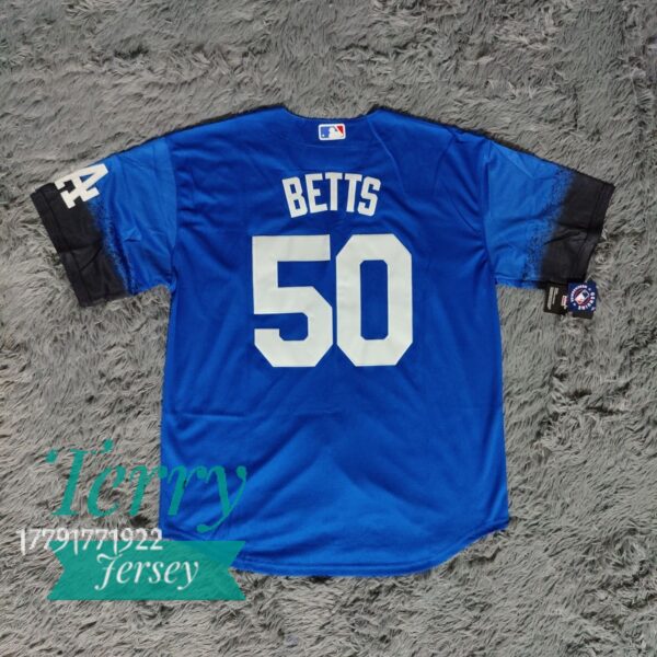 Mokie Betts Los Angeles Dodgers City Connect Royal Jersey back