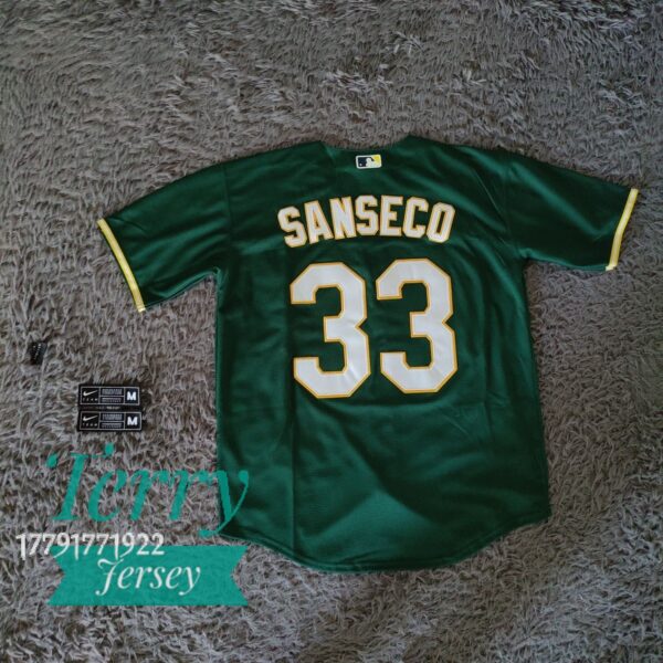 Oakland Athletics Jose Canseco Green Kelly Alternate Stitched Jersey