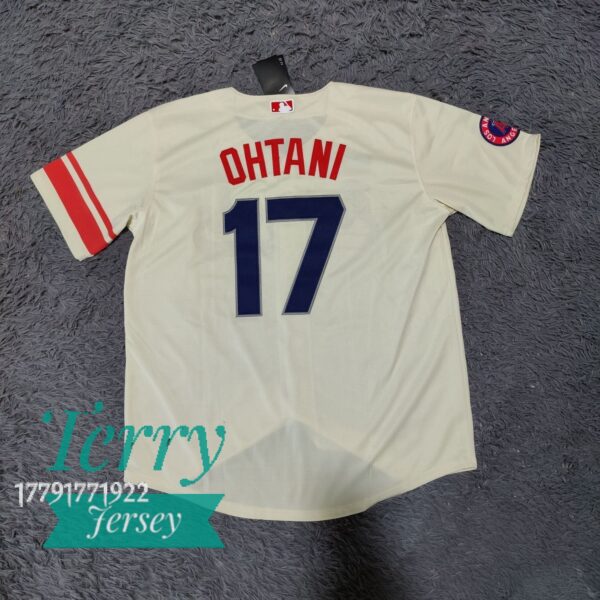 Shohei Ohtani Los Angeles Angels 2022 City Connect Player Jersey Cream back