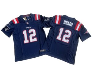 Tom Brady New England Patriots Retired Player Jersey – Navy