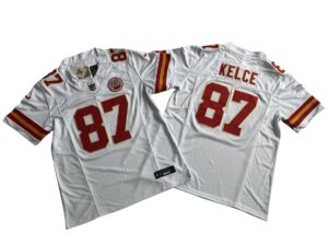 Travis Kelce 87 Kansas City Chiefs Vapor F.U.S.E. Limited Jersey – White