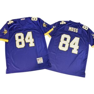 Vintage Randy Moss 84 Vikings Throwback Stitched Jersey