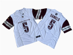 Washington Commanders Jayden Daniels Nike White Vapor F.U.S.E. Limited Jersey