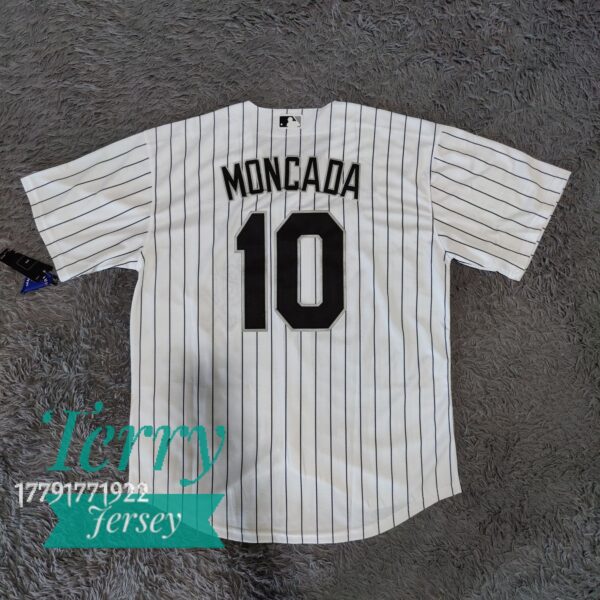 Yoan Moncada Chicago White Sox Home Player Name Stitched Jersey - White