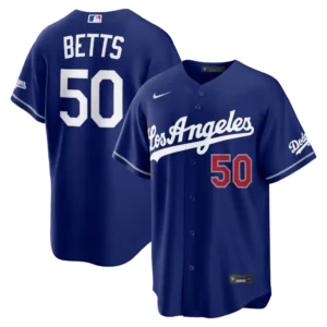 Los Angeles Dodgers Mookie Betts Nike Royal Alternate Stadium Jersey