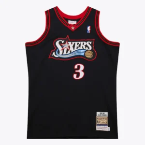 Allen Iverson Philadelphia 76ers 1997-98 Black Authentic Jersey