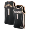 Atlanta Hawks 2025-26 Nike City Edition Swingman Jersey - Black - Jalen Johnson