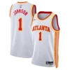 Atlanta Hawks Nike Association Edition Swingman Jersey - White - Jalen Johnson