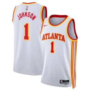 Atlanta Hawks Nike Association Edition Swingman Jersey - White - Jalen Johnson