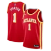 Atlanta Hawks Nike Icon Edition Swingman Jersey - Red - Jalen Johnson