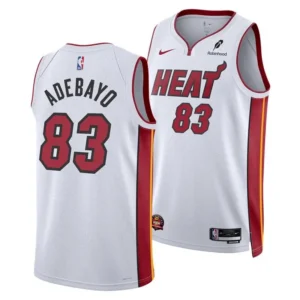 Bam Adebayo Nike Miami HEAT Association White “83-Point Game” Swingman Jersey