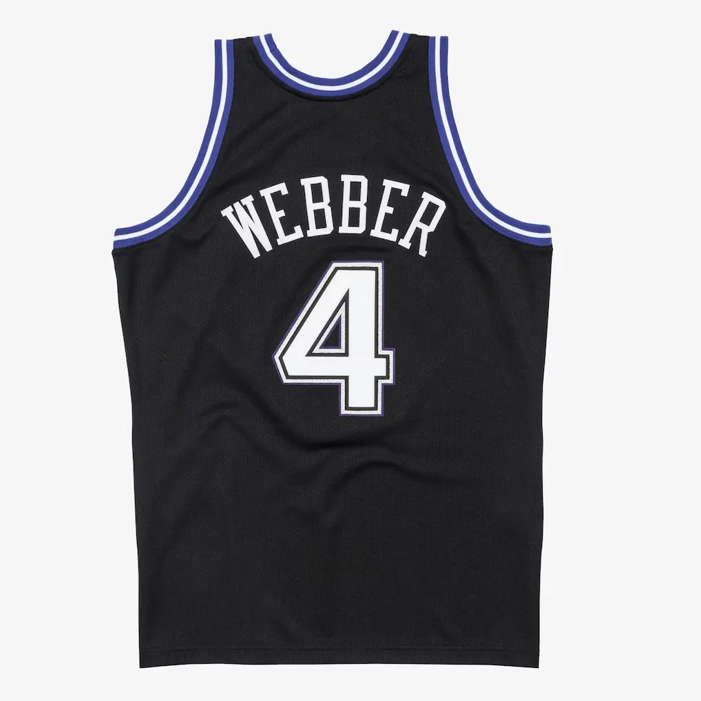 Chris Webber Sacramento Kings 1998-99 Black Authentic Jersey b Chris Webber Sacramento Kings 1998 99 Black Authentic Jersey b