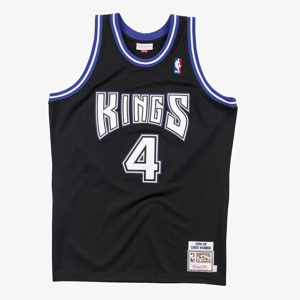 Chris Webber Sacramento Kings 1998-99 Black Jersey Stitched 1 Chris Webber Sacramento Kings 1998-99 Black Authentic Jersey