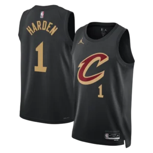 Cleveland Cavaliers Jordan Brand Statement Edition Swingman Jersey - Black - James Harden