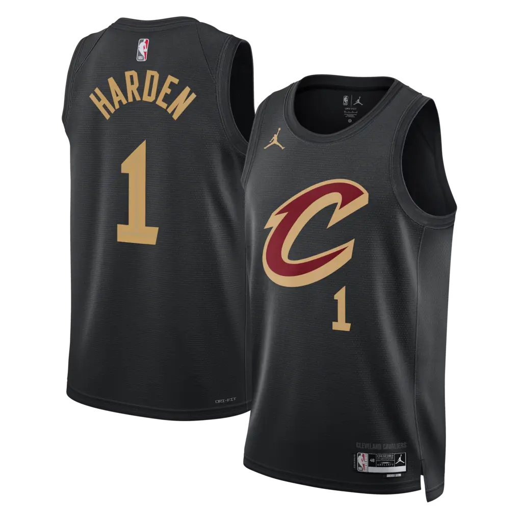 Cavaliers James Harden Statement Edition Jersey Stitched - Black 1 Cleveland Cavaliers Jordan Brand Statement Edition Swingman Jersey - Black - James Harden