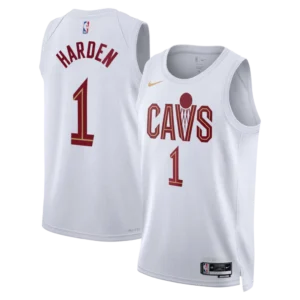 Cleveland Cavaliers Nike Association Edition Swingman Jersey - White - James Harden