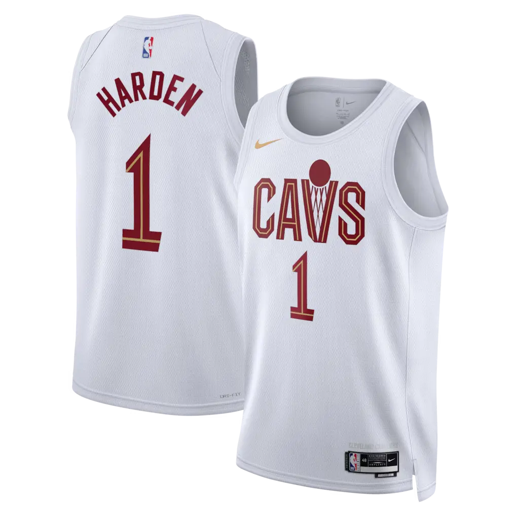 Cavaliers Association Edition Jersey Stitched - White - James Harden 1 Cleveland Cavaliers Nike Association Edition Swingman Jersey - White - James Harden