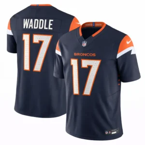 Denver Broncos Jaylen Waddle Navy Jersey