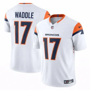 Denver Broncos Jaylen Waddle White Jersey