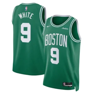 Derrick White Kelly Green Boston Celtics Swingman Badge Player Jersey